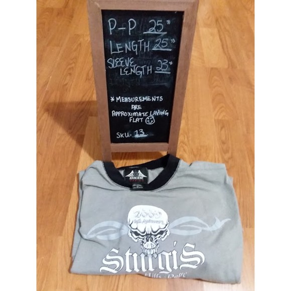 Bikers Design Sturgis Black Hills Rally TShirt Thermal Women's XL USA Cotton - Picture 2 of 10